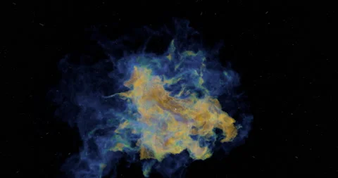 Giant Nebula Fly-through (2160p 25fps) Stock Footage 164407369