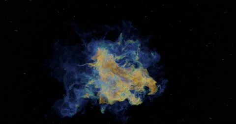 Giant Nebula Fly-through (2160p 29.97) Video stock 164409238