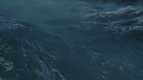 Giant Ocean Storm high quality rendering 스톡 동영상 35174534