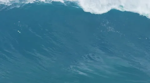 Giant Ocean Wave Breaking in Hawaii. Slow Motion HD. Surfing Jaws Stock Footage 59195027