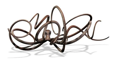 Giant Octopus Stock Illustration