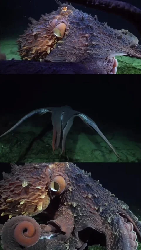 Giant Pacific octopus 스톡 동영상 328411170