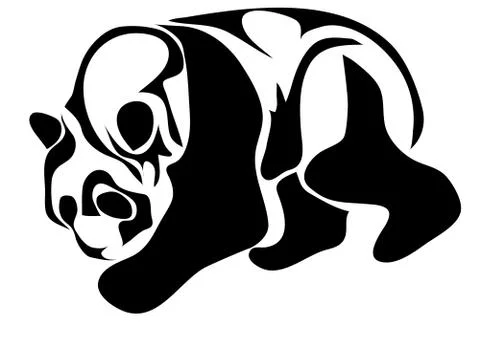 Giant panda Stock Illustration