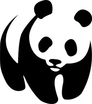 Giant panda vector.panda vector icon.vector of panda isolated. Stockillustratie