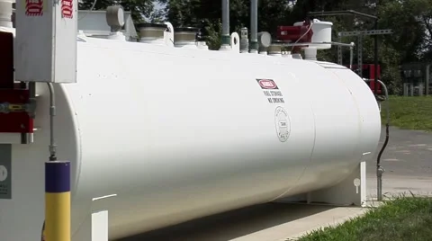 Giant propane tank Stock Footage 52996699