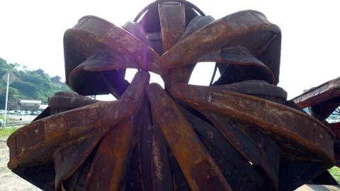 Giant Rusty Claw Stock Photos