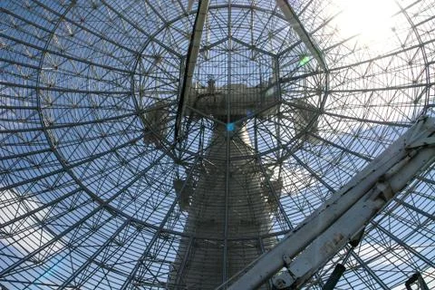 Giant satellite dish 스톡 사진