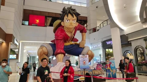 Giant size of Monkey d Luffy Stock Footage 296676968