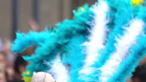 A giant skull puppet is shown Stock Footage 137759245