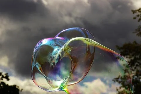 Giant soap bubble Stock Photos