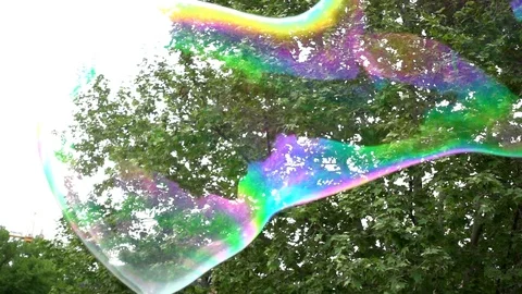 Giant soap bubbles 1 Stock-Footage 89057321