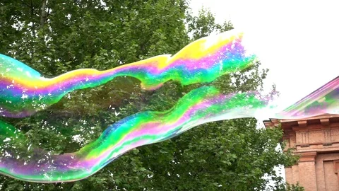 Giant soap bubbles 2 Stock-Footage 89057322