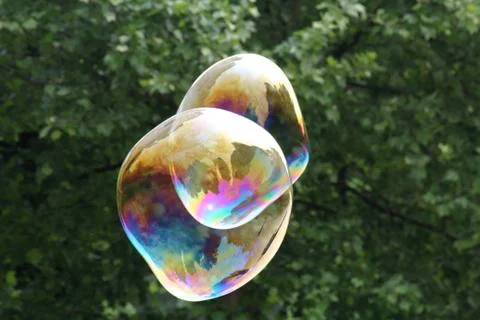 Giant soap bubbles Stock Photos