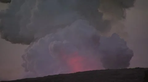 Giant Steam Cloud Rising From A Volcano 2 스톡 동영상 19285725