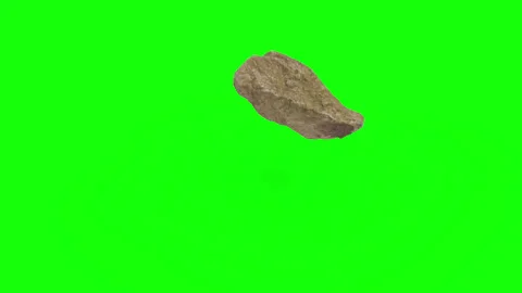 Giant Stone Debris Floating for Sci-Fi and Fantasy Scenes - 4K Overlay Stock Footage 331947239
