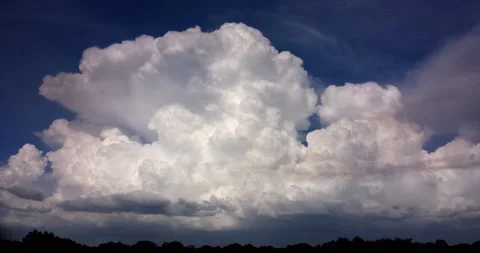 Giant Storm Cloud Growing Time Lapse (2160p 23.976) Stock Footage 166418535
