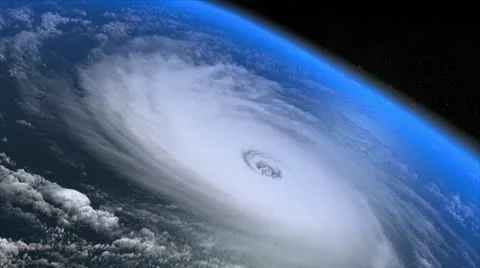 The giant storm seen from space Stock Footage 15146838