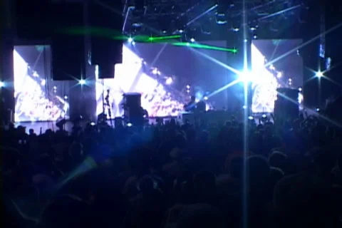 Giant Techno Party Video stock 290290