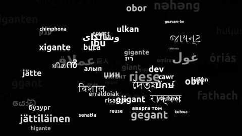 Giant Translated in 69 Worldwide Languages Endless Looping 3d Zooming Wordclo Video stock 145206391