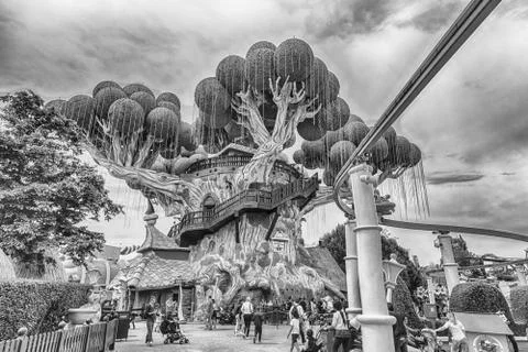 Giant tree inside Gardaland Amusement Park, near Lake Garda, Italy Stock  Image #96086036