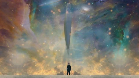 Giant UFO Stock Footage 121457629