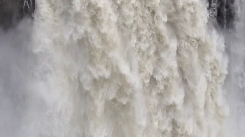 Giant Waterfall Close Up Stock Footage 75821053