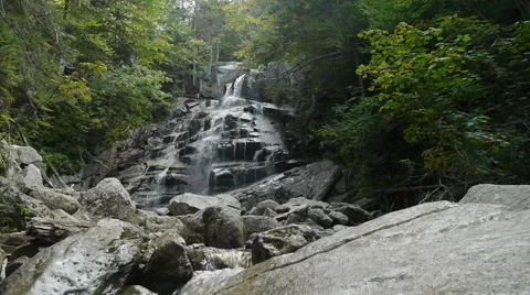 Giant Waterfall in Forest Video stock 55258855