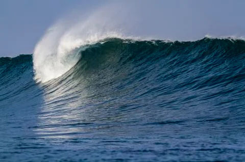 Giant wave up close Foto stock
