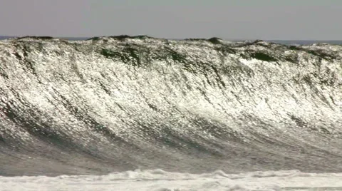 GIANT WAVE IN SLOW-MOTION Stock Footage