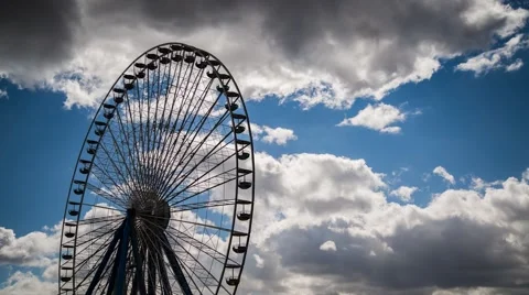 Giant Wheel Stock Footage 48757087