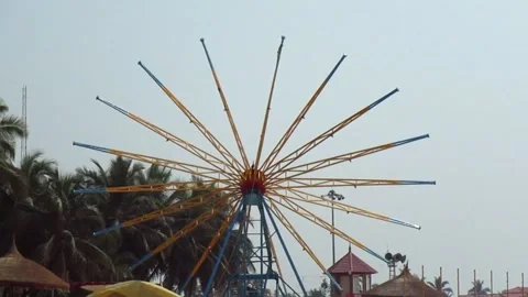 Giant wheel Video stock 154327397