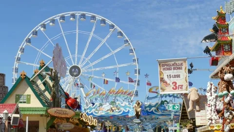 Giant wheel; Germany; Bremen; Easter meadow Stock Footage 239629974