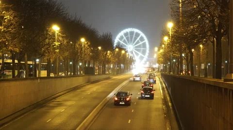 Giant Wheel in Paris Stock Footage 45046990