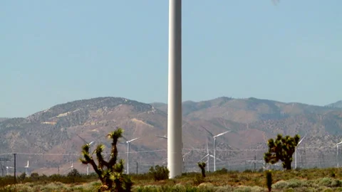 Giant Wind Turbines Video stock 327575126