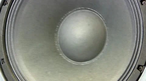 Giant woofer speaker; low frequency Stock Footage 10599287