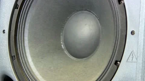 Giant woofer speaker; low frequency Stock Footage 10599331