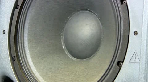 Giant woofer speaker; subsonic Stock Footage 10599101