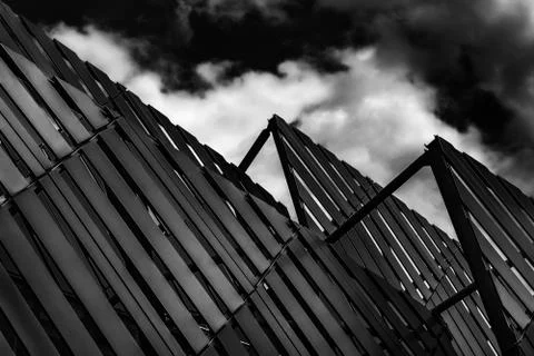 The giants Transformers in architecture Stock Photos