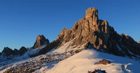 Giau Pass mountain view Stock Footage 169111652