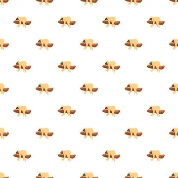Gibbon monkey jungle pattern seamless wild animal 스톡 일러스트