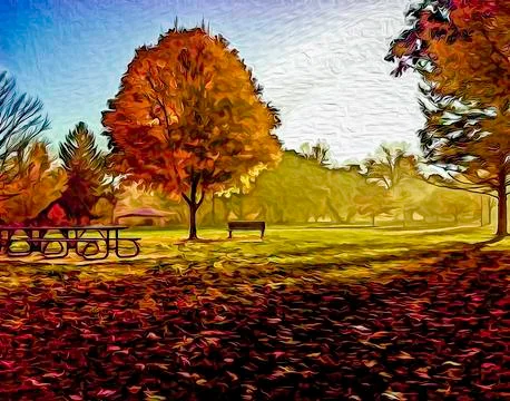 Gibbon's Park Stock Illustration