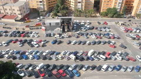 The Gibraltar cable car ascending to the Upper Rock top station. Stock Footage 220334140