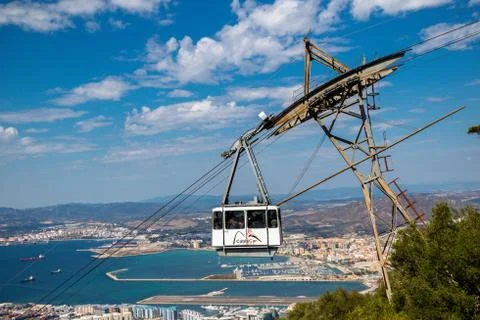 The Gibraltar Cable Car Foto stock