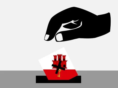 Gibraltar election Stock Illustration