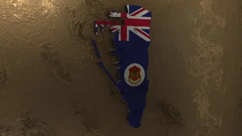 Gibraltar Map Stock Footage 277924267