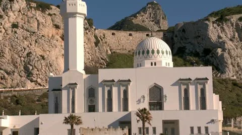Gibraltar Mosque, Stock Footage 22044041