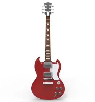 Gibson Solid Red Illustrazione stock