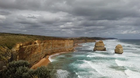 Gibson steps cloudy day Stock Footage 101660116