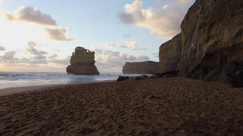 Gibson's steps sunset Video stock 101731926