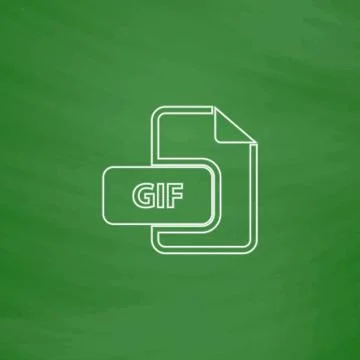 GIF computer symbol 스톡 일러스트